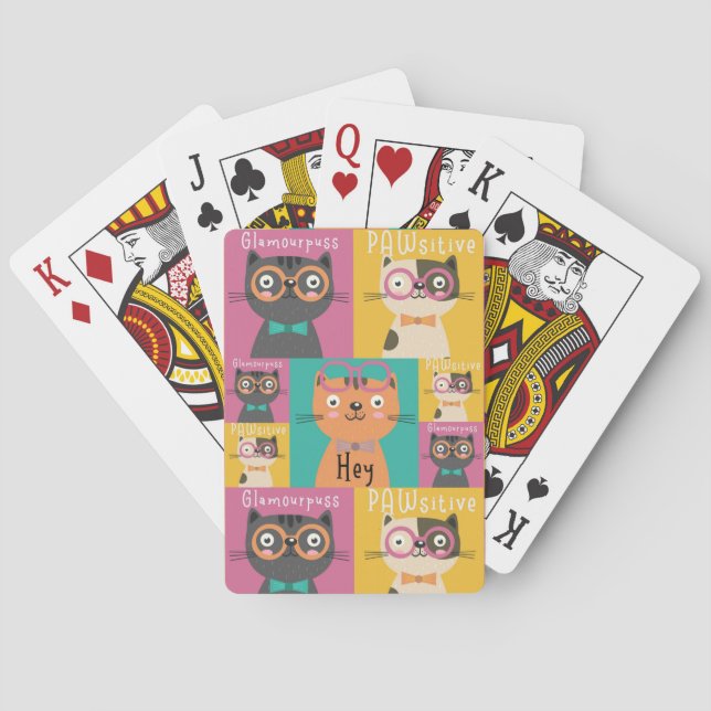 Jeu De Cartes Cat Dit Hey Mèmes Drôle      (dos)