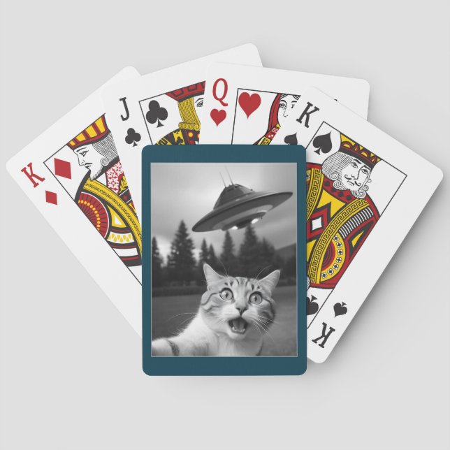 Jeu De Cartes Cat UFO New Jersey Drones UAP Invasion (dos)