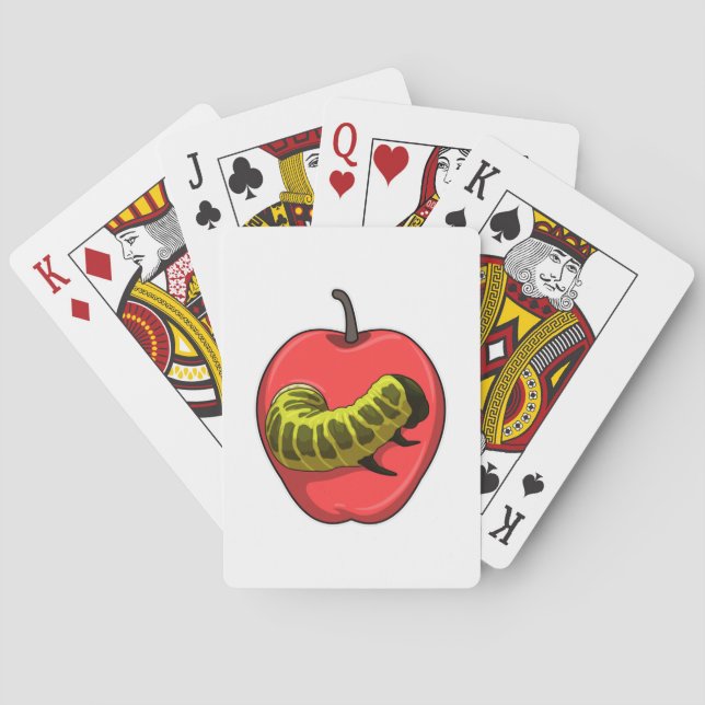 Jeu De Cartes Caterpillar with Apple (dos)