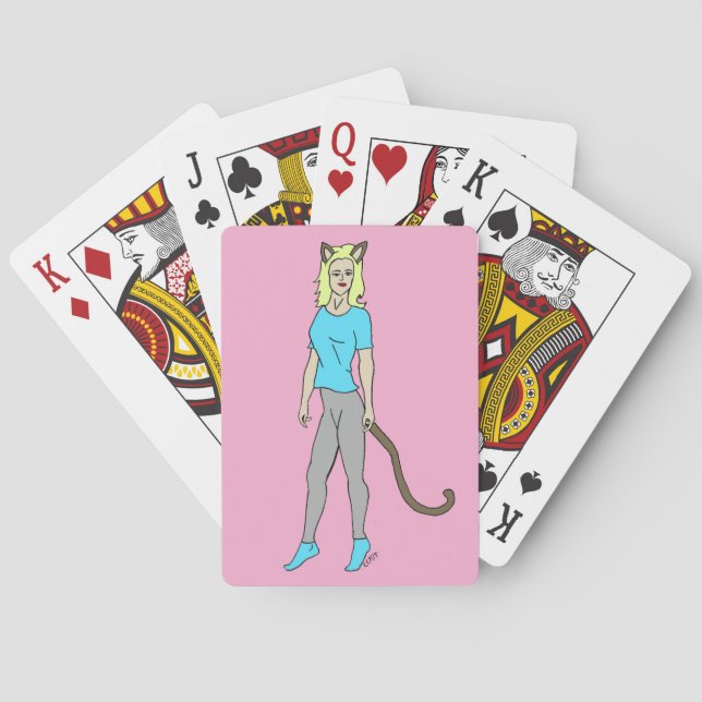 Jeu De Cartes catgirl (dos)