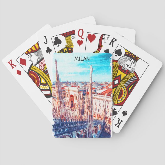 Jeu De Cartes Cathédrale de Milan Italie (dos)