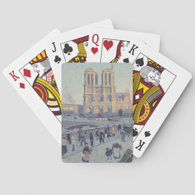 Jeu De Cartes Cathédrale Notre-Dame Paris France Peinture classi (dos)