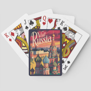 Jeu De Cartes Cathédrale Saint-Basile de Russie Illustration Voy