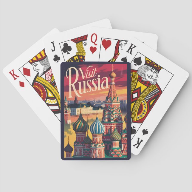 Jeu De Cartes Cathédrale Saint-Basile de Russie Illustration Voy (dos)