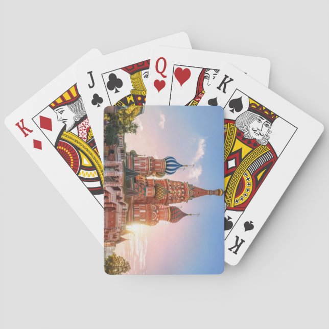 Jeu De Cartes Cathédrale Saint-Basile, Moscou, Russie (dos)