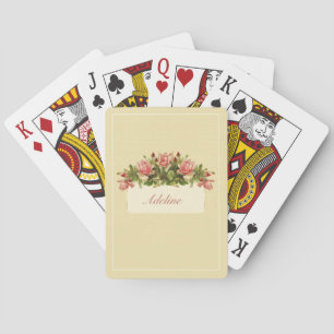 Jeu De Cartes Catherine Klein Vintage Apricot Roses roses