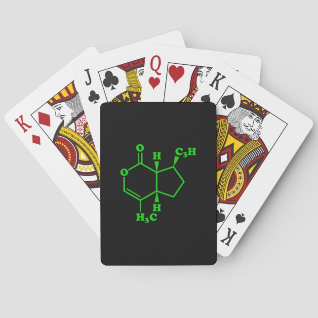 Jeu De Cartes Catnip Nepetalactone Molecular Chemical Formula (dos)