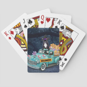 Jeu De Cartes Cauchemar de camion d'Halloween de Bouledogue Fran