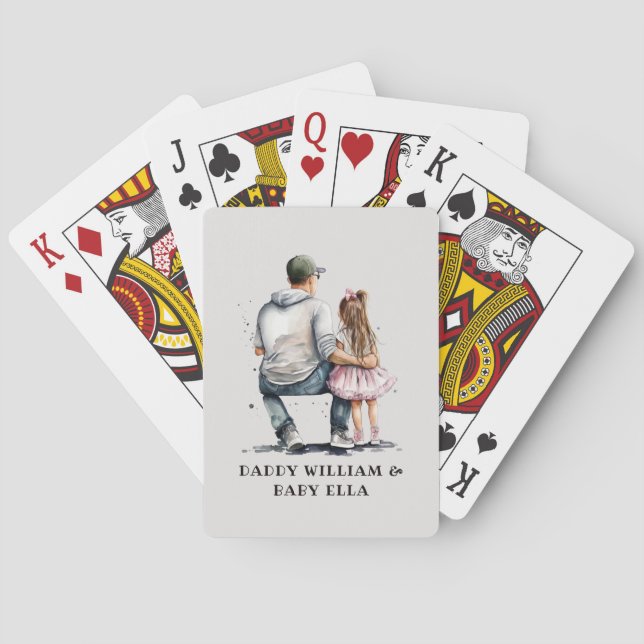 Jeu De Cartes Caution père et fille noire (12) (dos)