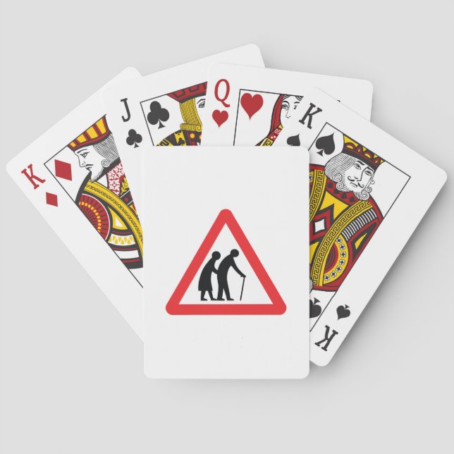 Jeu De Cartes CAUTION Personnes ÂGÉES - VOYAGE UK (dos)