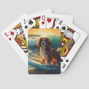 Jeu De Cartes Cavalier King Beach Surf Peinture