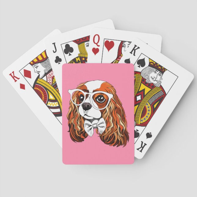 Jeu De Cartes Cavalier King Charles Spaniel Portrait (dos)