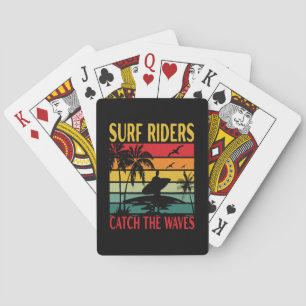 Jeu De Cartes Cavaliers des vagues attrapent les vagues