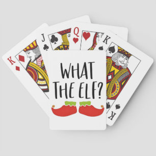 Jeu De Cartes Ce que l'elfe drôle Noël Elfe Père Noël