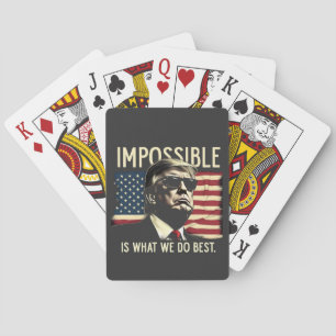 Jeu De Cartes Ce que nous faisons le mieux 4 juillet Trump est i