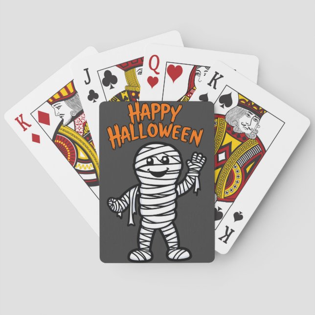 Jeu De Cartes Célébration d’Halloween - Momie enfantine (dos)
