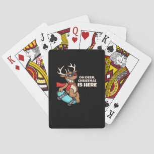 Jeu De Cartes Célébration de Noël Oh Cerf Vacances Design 