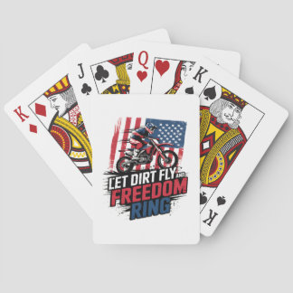 Jeu De Cartes Célébration - Laisser la citation de Freedom Ring