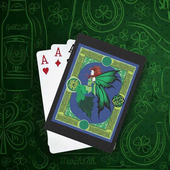 Jeu De Cartes Celtic Knot Work Green Fairy (Créateur téléchargé)