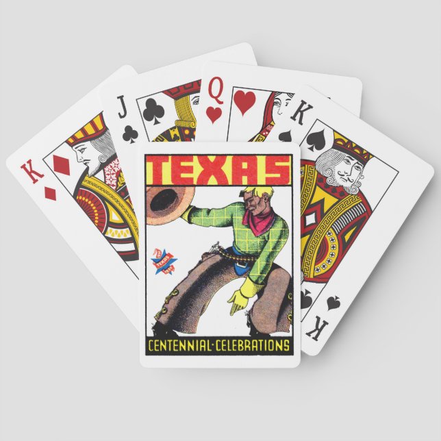 Jeu De Cartes Centenaire du Texas 1936 (dos)