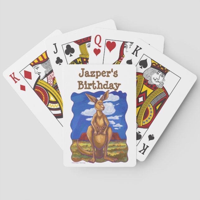 Jeu De Cartes Centre du parti Kangaroo (dos)