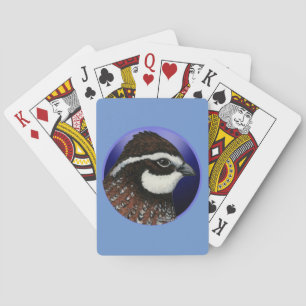 Jeu De Cartes Cercle de tête de colin de Virginie