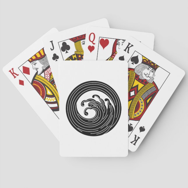 Jeu De Cartes Cercle de vague en forme de tourbillon (dos)