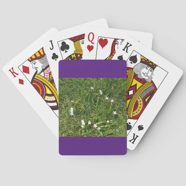 Jeu De Cartes Cercle fleur sauvage (dos)