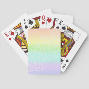 Jeu De Cartes Cercles arc-en-ciel pastel en cercles
