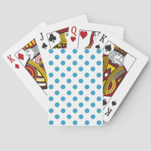Jeu De Cartes Cercles Pois bleu paon