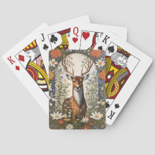 Jeu De Cartes Cerf au milieu de la marguerite