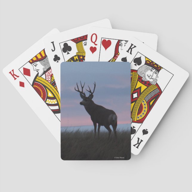 Jeu De Cartes Cerf Mule D3 Buck Sunrise Buck (dos)