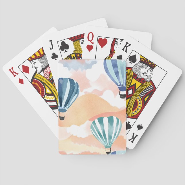 Jeu De Cartes Cerfs-Volants | Aquarelle Pastel (dos)