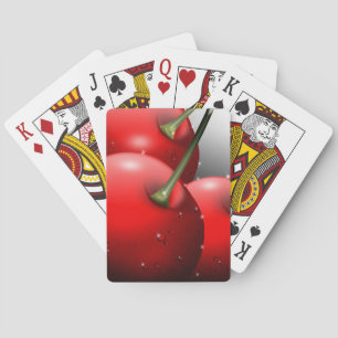 Jeu De Cartes Cerises avec gouttes de ragoût