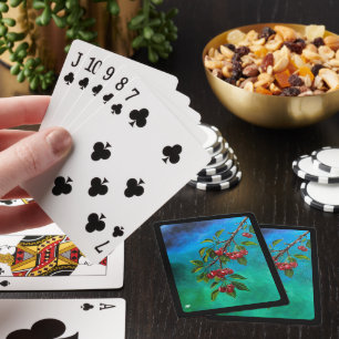 Jeu De Cartes Cerises Rouges à l'Aube d'Été Peinture d'Alfred Fo