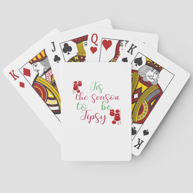 Jeu De Cartes C'Est La Saison De Noël Tipsy (dos)