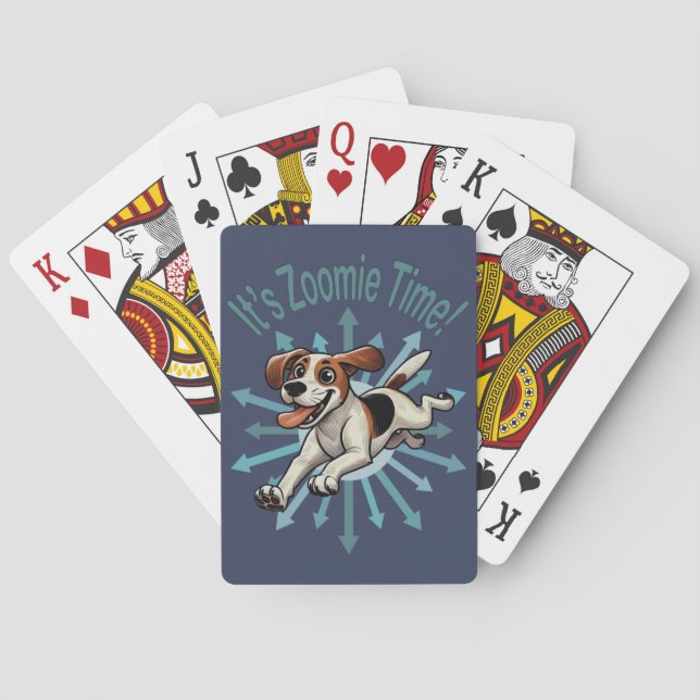 Jeu De Cartes C'est l'heure Zoomie Beagle Mutt Moyen (dos)