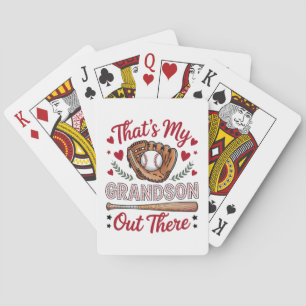 Jeu De Cartes C'est mon petit-fils là-bas Baseball Grand-mère 