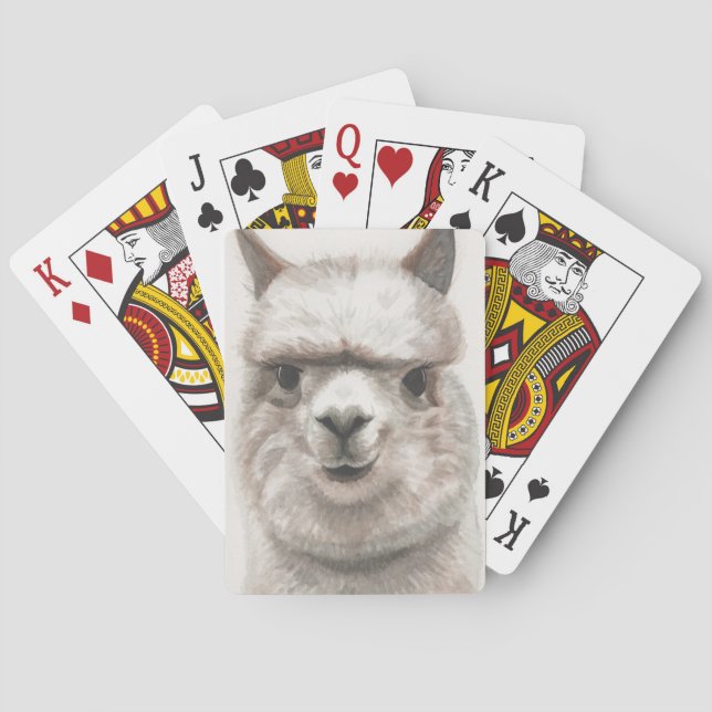 Jeu De Cartes C'Est Mon Poker Visage Alpaca Cartes Llama Smile (dos)