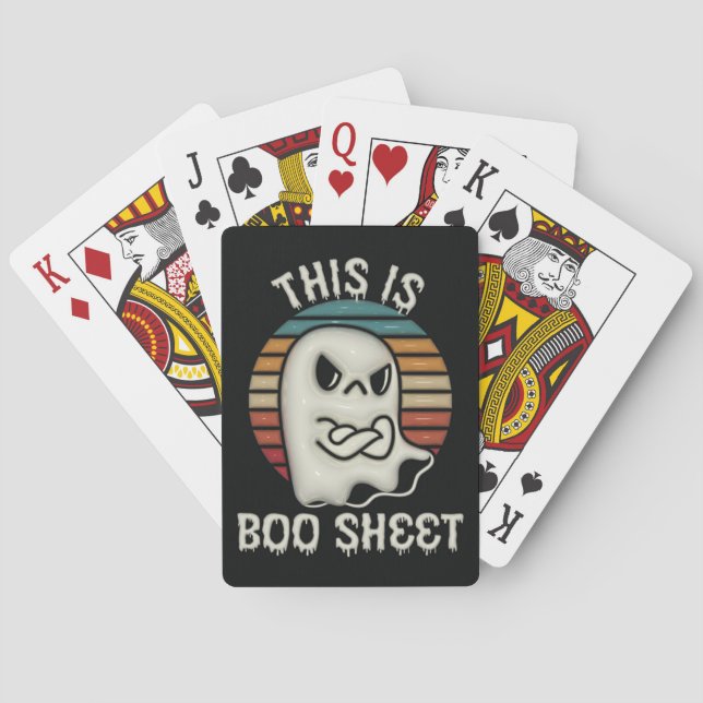 Jeu De Cartes C'Est Un Fantôme De Feuille De Boite (dos)
