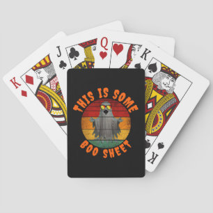 Jeu De Cartes C'est une feuille de boo drôle de fantôme vintage