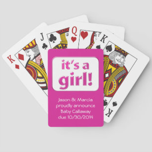 Jeu De Cartes C'est une fille ! Cartes de révélation du genre du