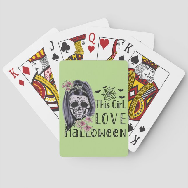 Jeu De Cartes Cette fille aime Halloween (dos)