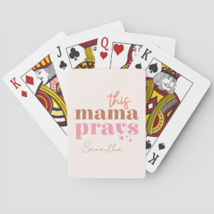 Jeu De Cartes Cette Mama prie - Rustic Boho Design