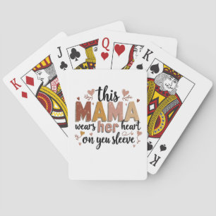 Jeu De Cartes Cette maman porte son coeur sur son manteau