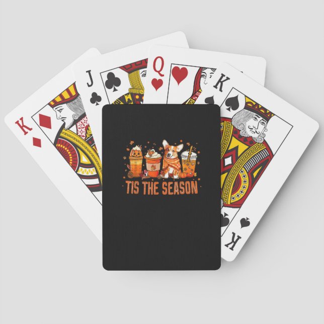 Jeu De Cartes Cette saison Citrouille épice latte Halloween auto (dos)