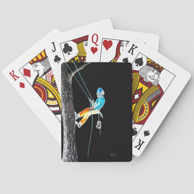 Jeu De Cartes Chaîne d'arboriste de l'électricien (dos)