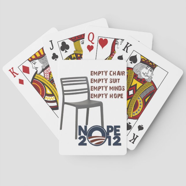 Jeu De Cartes Chaise vide, Obama vide (dos)