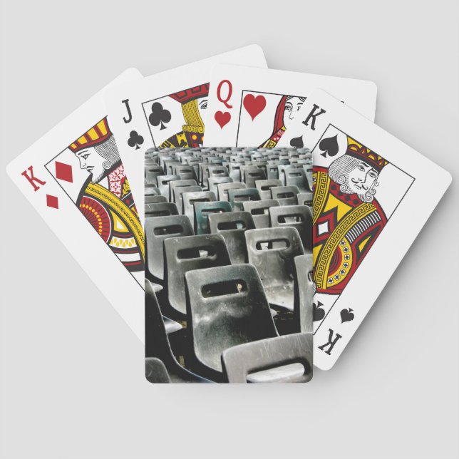 Jeu De Cartes Chaises gris monochromatique (dos)