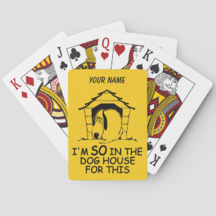 Jeu De Cartes CHAMBRE DE DOG couleur personnalisée jouer cartes